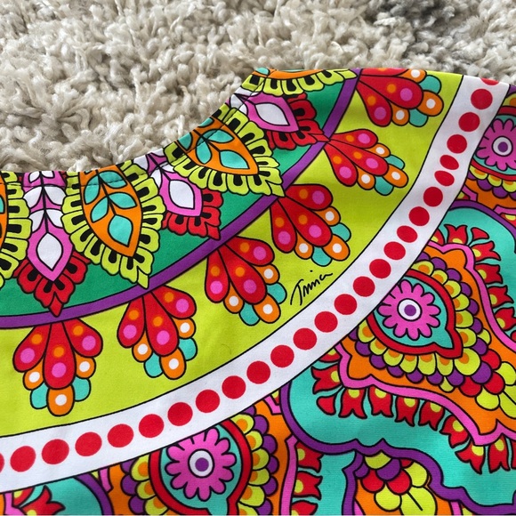 Trina Turk Vibrant Black and Multicolor Blouse size medium - Picture 6 of 10